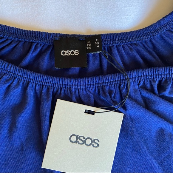 Brand new Asos skater dress with off shoulder and gypsy detail in size small (S) - Picture 7 of 12